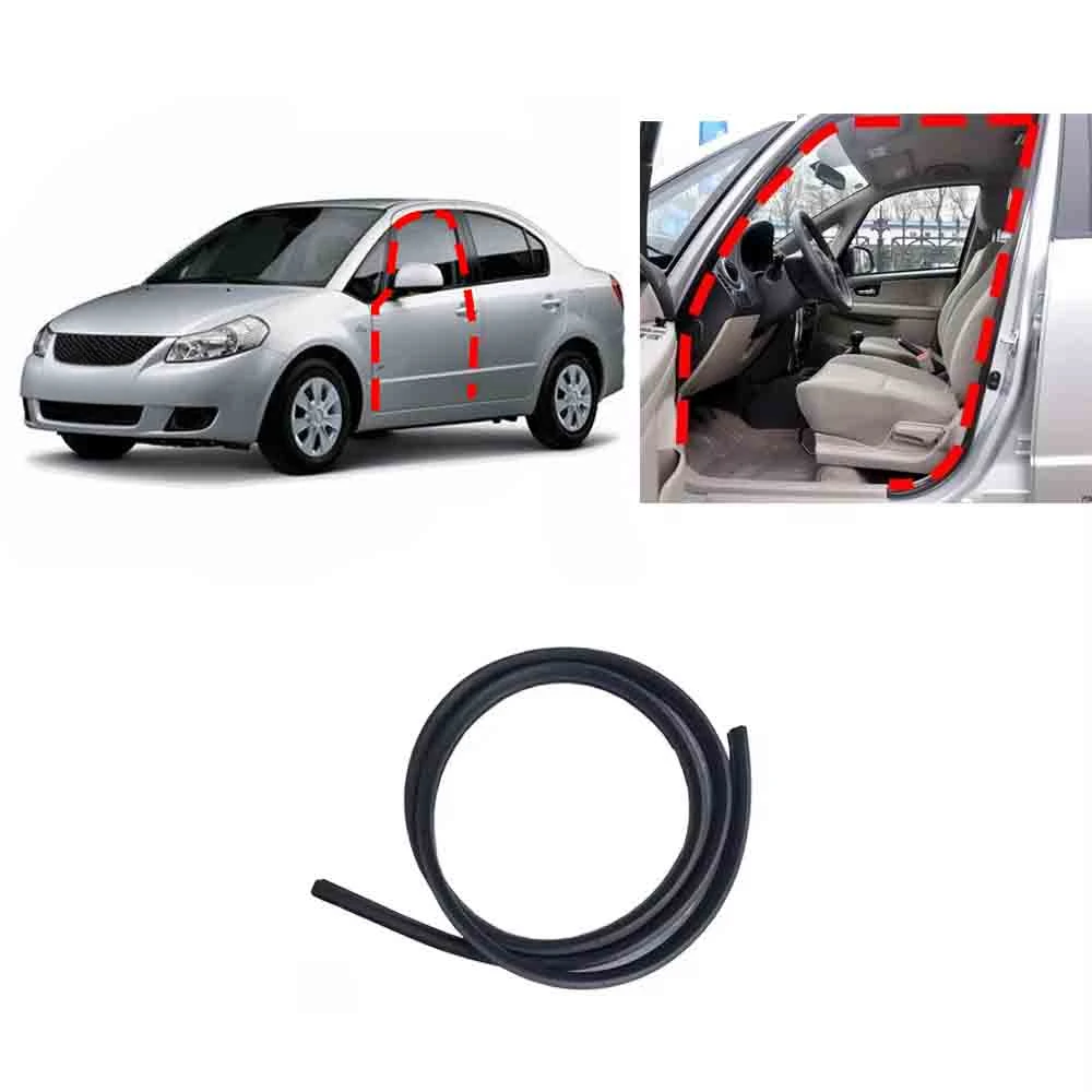 1 Piece Door Rubber for Suzuki SX4 Sedan 2006-2014 Door Inner Weatherstrip Seal for SX4 Saloon Door Protector Rubber No Clips