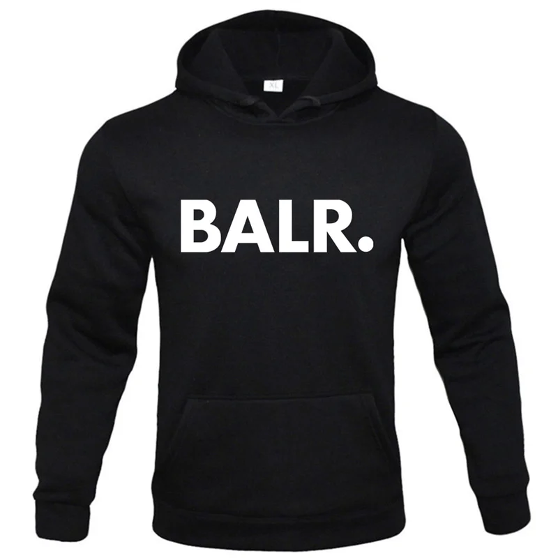 2024 New Fashion Hoody Trend Funny Brand BALR Printed Men's Hoodies Sweatshirts Hip Hop Streetwear Plus Fleece Pullover Tops