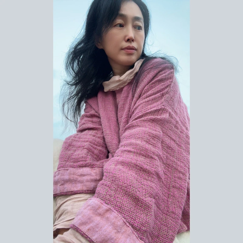 

Высококачественные женские блузки и топы из грубой конопли с круглым вырезом в стиле ретро, женские свободные осенние пуловеры с длинными рукавами и крыльями летучей мыши