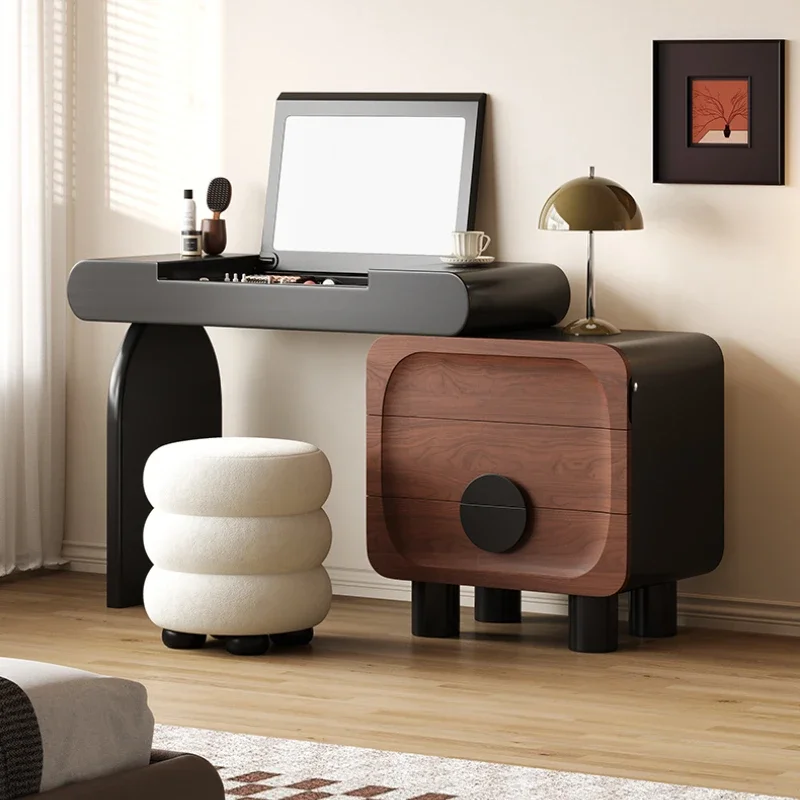 

Princess Plastic Vanity Cabinet Integrated Modern Drawer Dressers Mirrors Organizer Women Tocador Maquillaje Furniture Home