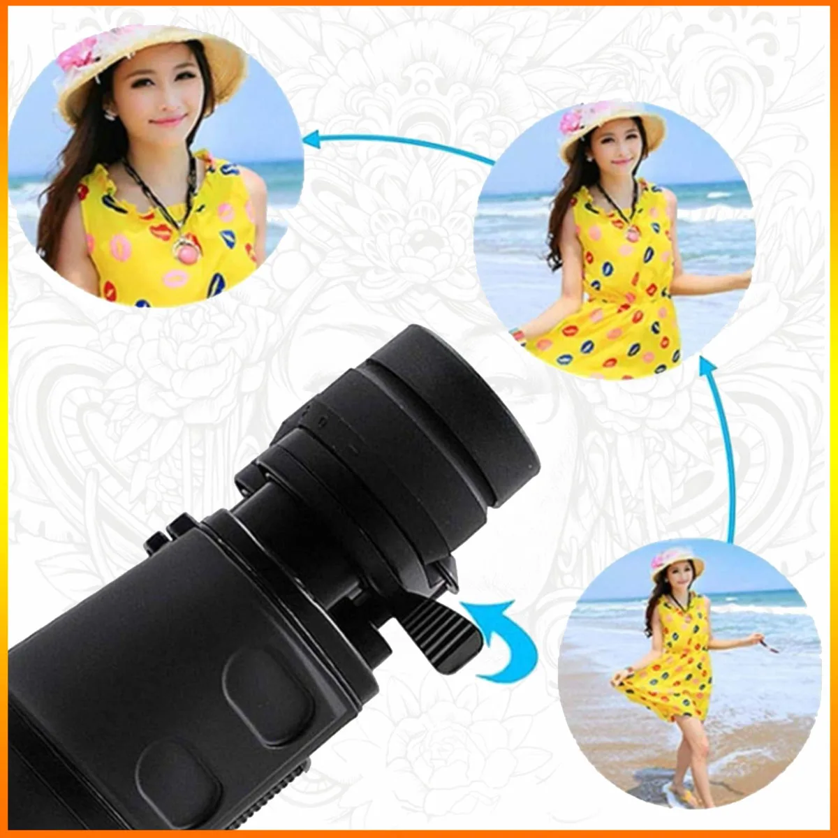 FANDAO High Power Binoculars with 20-180x100 Zoom Powerful Long Zoom Telescope for Camping Hiking Hunting 9-27 Times HD