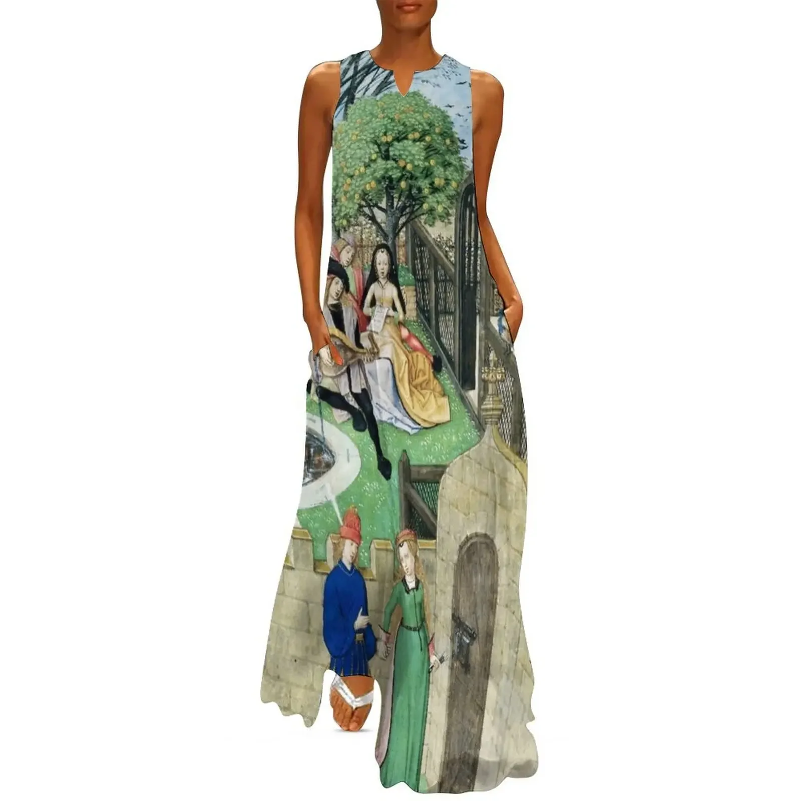 

The Garden of Pleasure Long Dress Long dress woman loose summer dress Women long