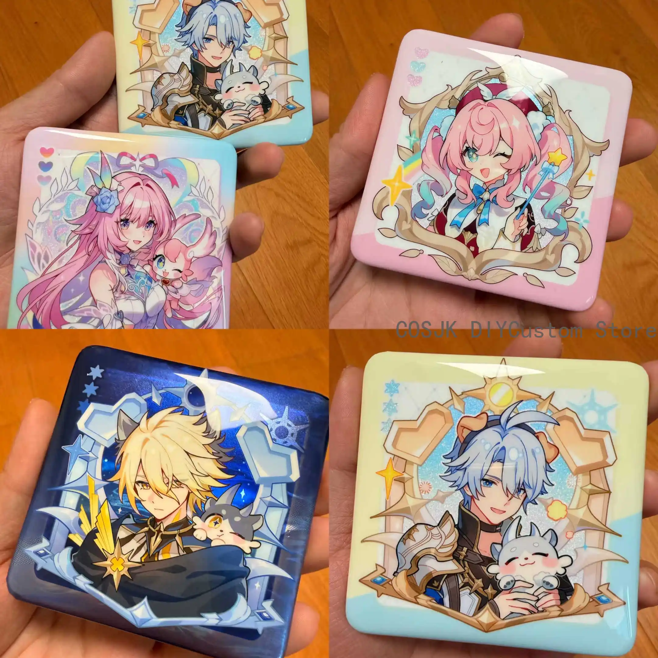 

Аниме Cyrene Khaslana Hyacine Honkai: Star Rail, двойная вспышка, значок, булавка, брошь для косплея, реквизит, коллекционный подарок