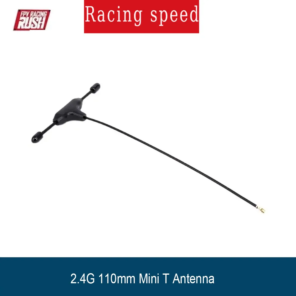 Antenna Mini T da 2,4 GHz 110 mm per FPV Racing Freestyle Drone compatibile FrSky TBS ELRS EP1 EP2 Ricevitore Build