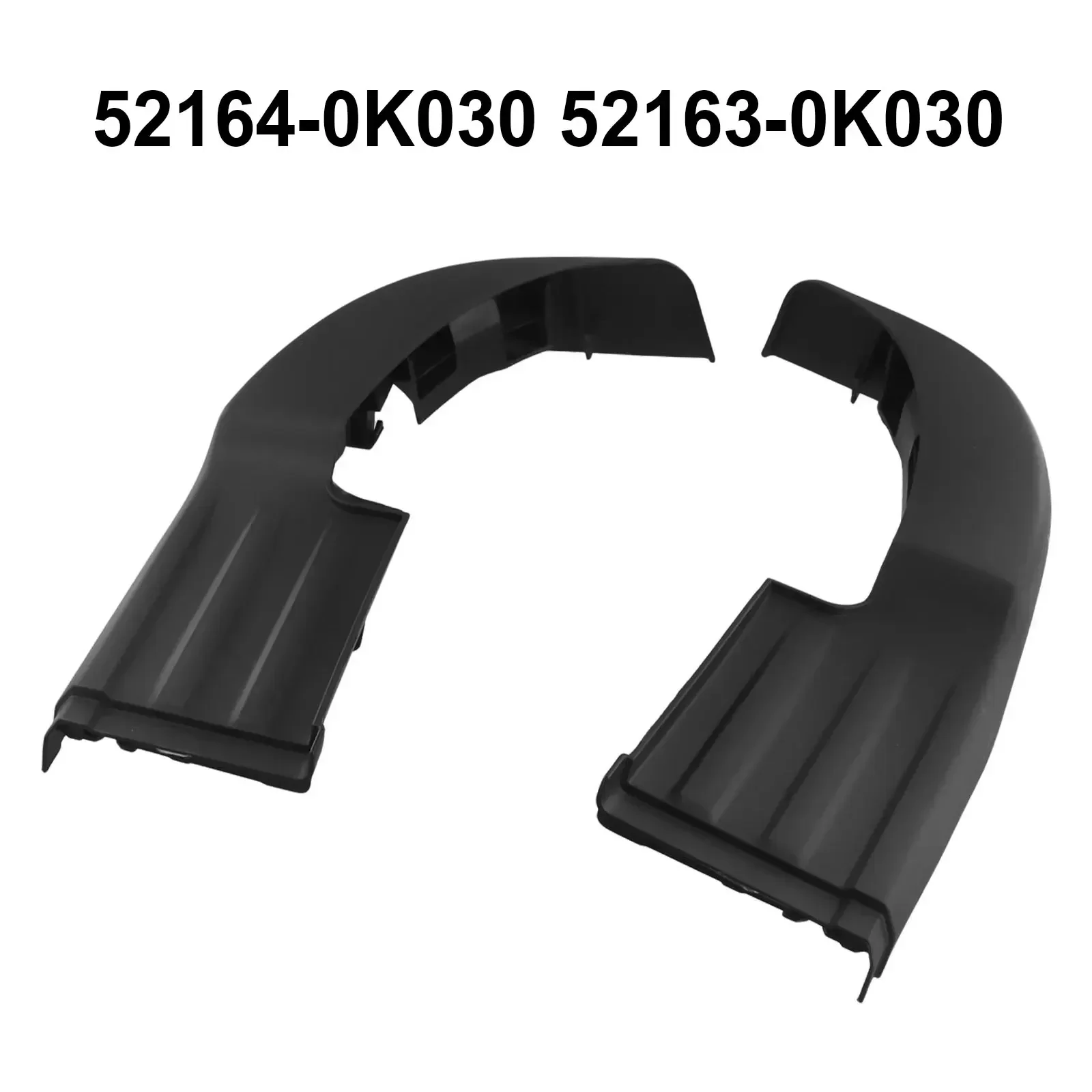 Step Plate 2x Rear Bumper Trim A Pair Of Left And Right Easy Installation Plastic 52163 0K030 52164 0K030 Black