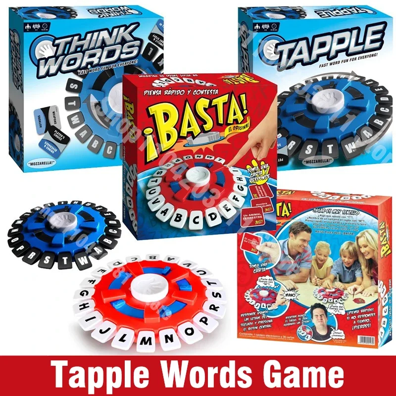 New toys, children's puzzle tabletop toys, English and Spanish TAPPLE crazy letter games, parent-child interactive turntable toy