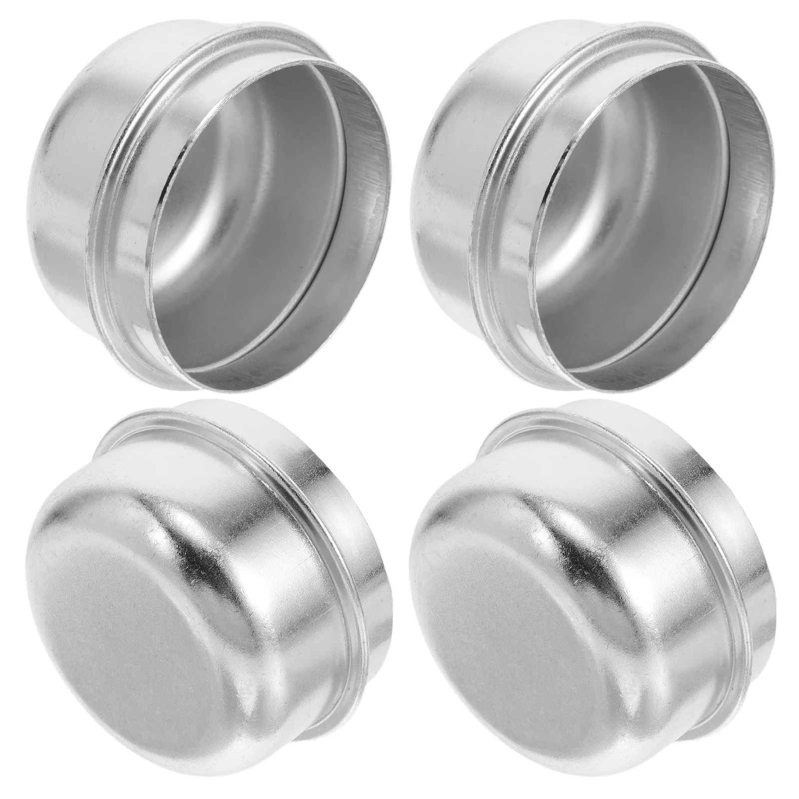 

4Pcs Trailer Wheel Bearing Dust Cap Hub Center Covers Grease Caps For Axle Compatible Flatbed Easy Install Sturdy Reliable