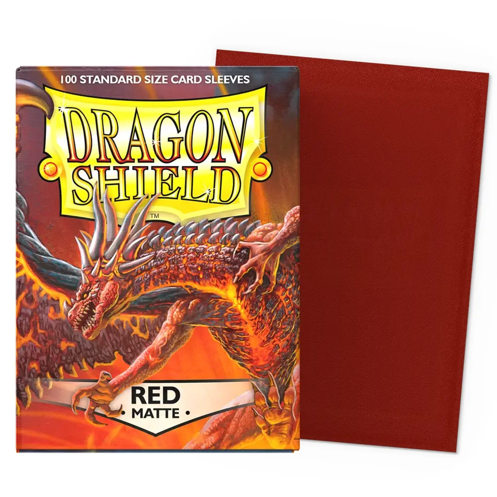 Dragon Shield Sleeves Matte Red TCG Standard Size Card Protector MTG/PTCG Covers 66x91mm