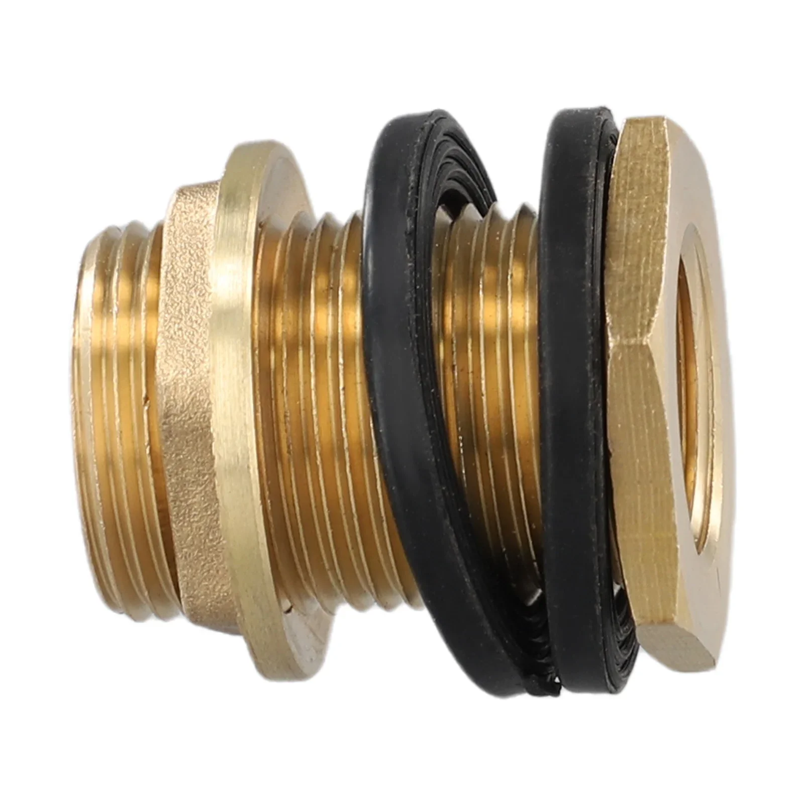 

1/2" 3/4" 1pcs Solid Brass Bulkhead Fitting (1/2\" Female NPT 3/4\" Male GHT Hose) Female Thread Pipe Hose Adapter