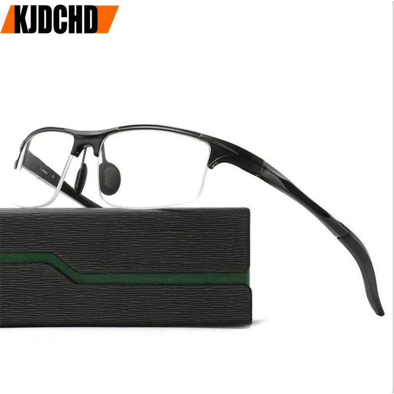 KJDCHD Aluminun Alloy Glasses Frame Men Prescription Optical Myopia Eyeglasses Frames Brand Designer Sunglasses frame