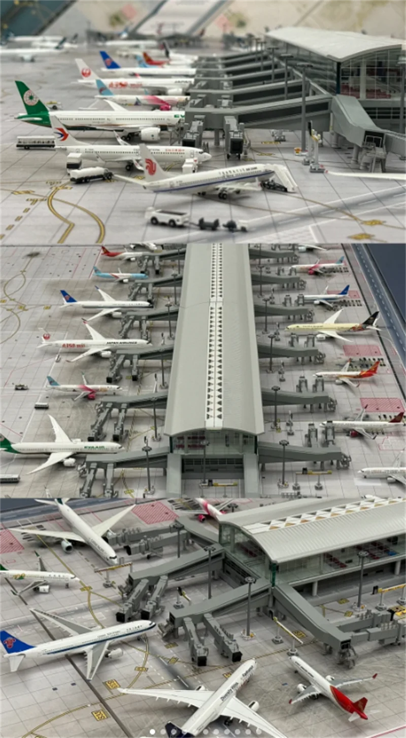 New 1:130 Scale Model Airplane B787 Dreamliner Aircraft American Airlines Model With Light Diecast Resin Colelction Display Toy