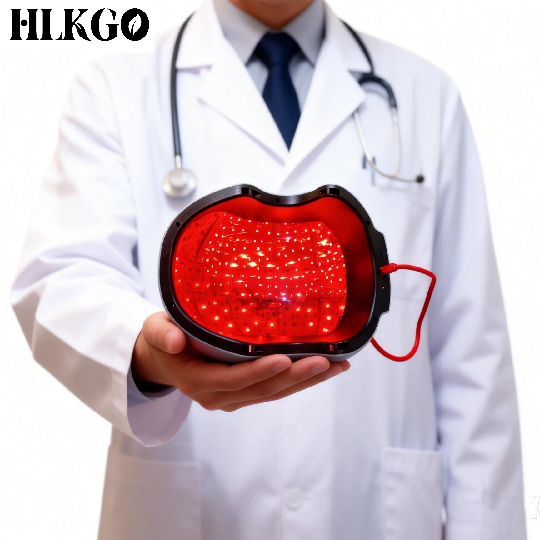 

Портативный USB-перезаряжаемый шлем для роста волос, компактный дизайн, устройство для терапии выпадения волос для деловых поездок и отпуска