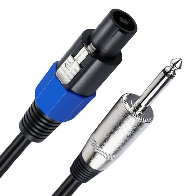 Speakon to 1/4 TS Speaker Cable Speakon Male to 6.35mm 1/4