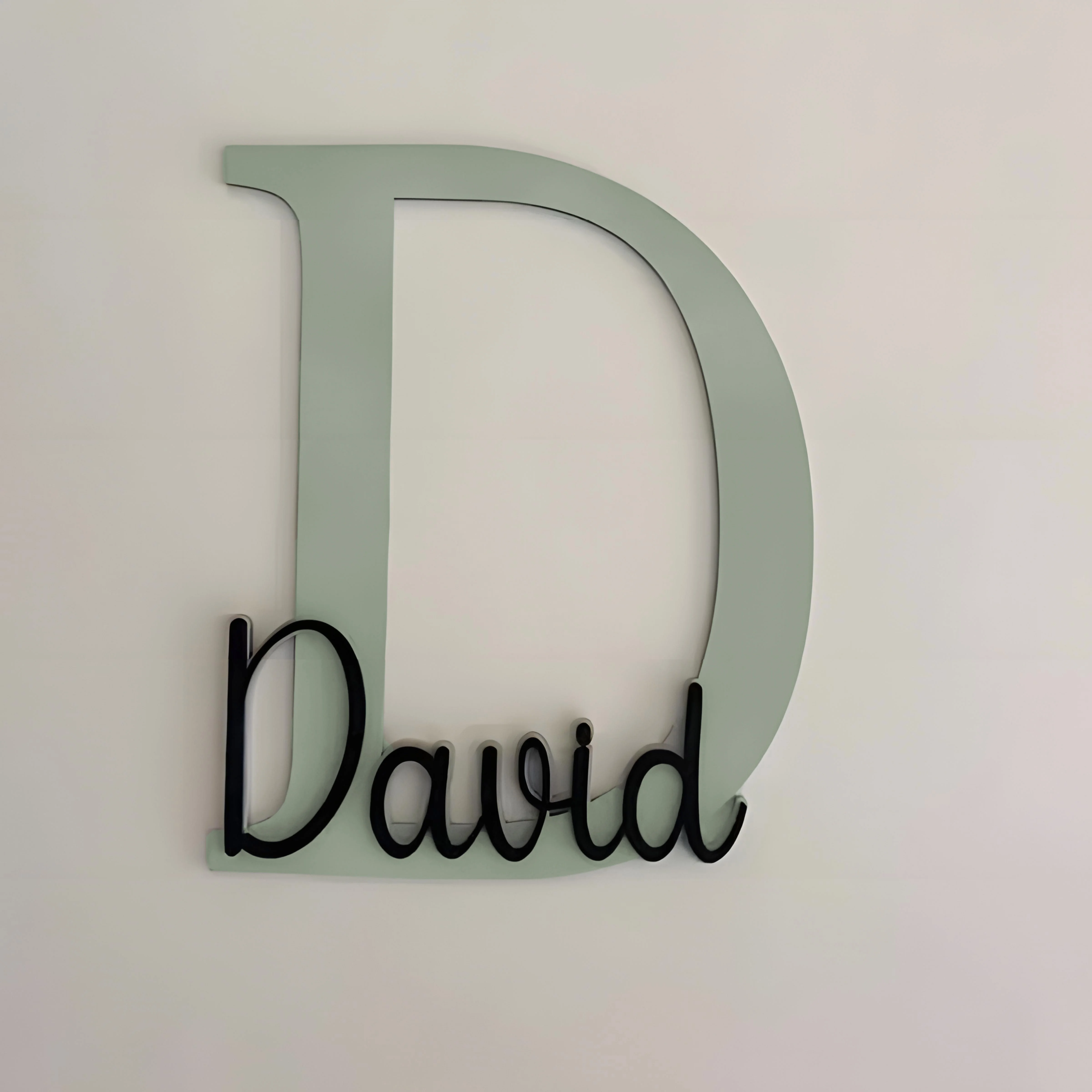Wooden Name Plate for Children's Room - Customized Door Sign with Baby's Name Ideal Gift for Birth Baptism Wall Decor
