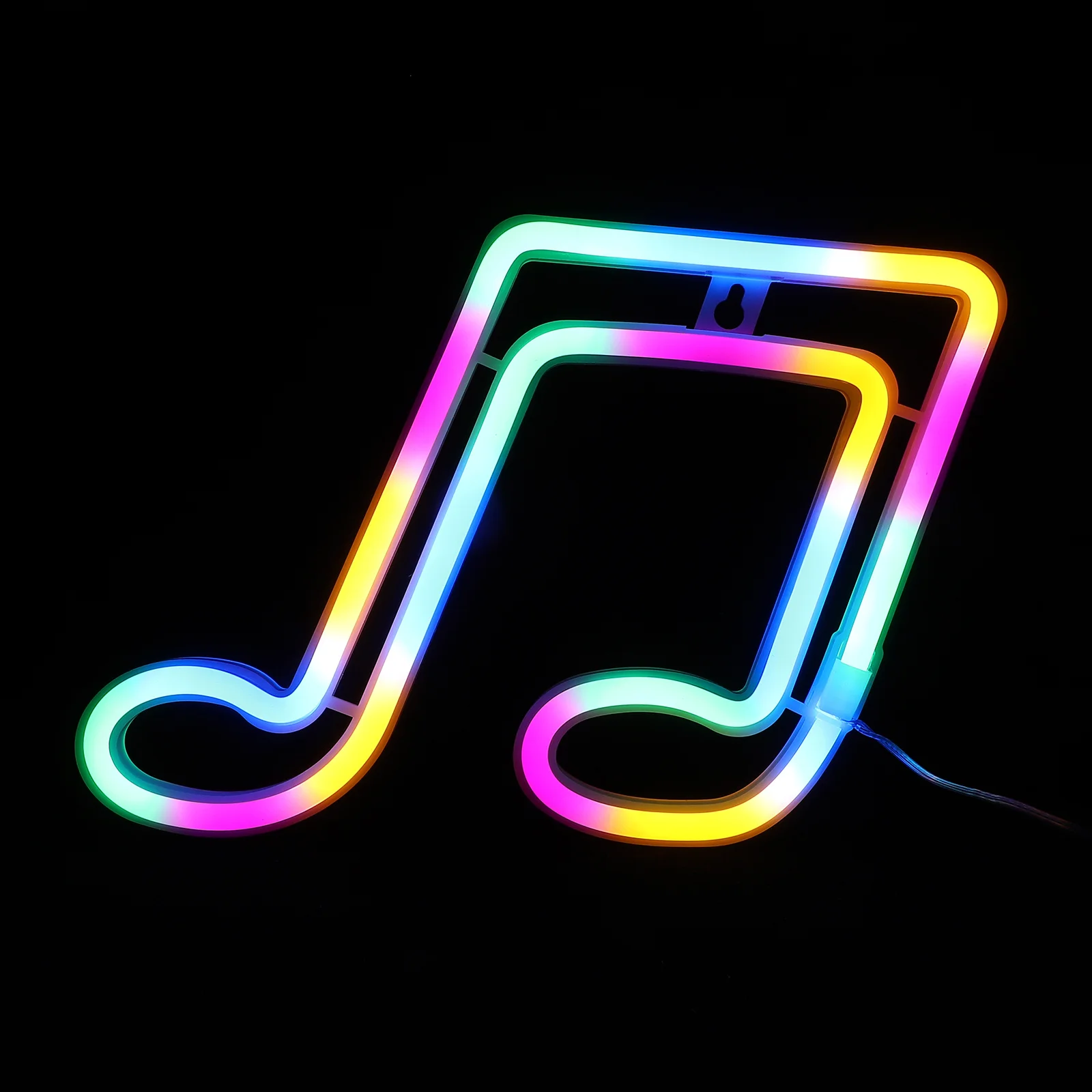 1Pcs Creative LED Note Modeling Neon Night Light Decorative Lamp for Bedroom Table Party Festival Room Lighting