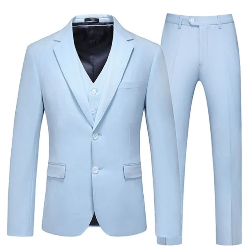 O573Men's two-piece casual, slim, trendy and handsome large size business suit