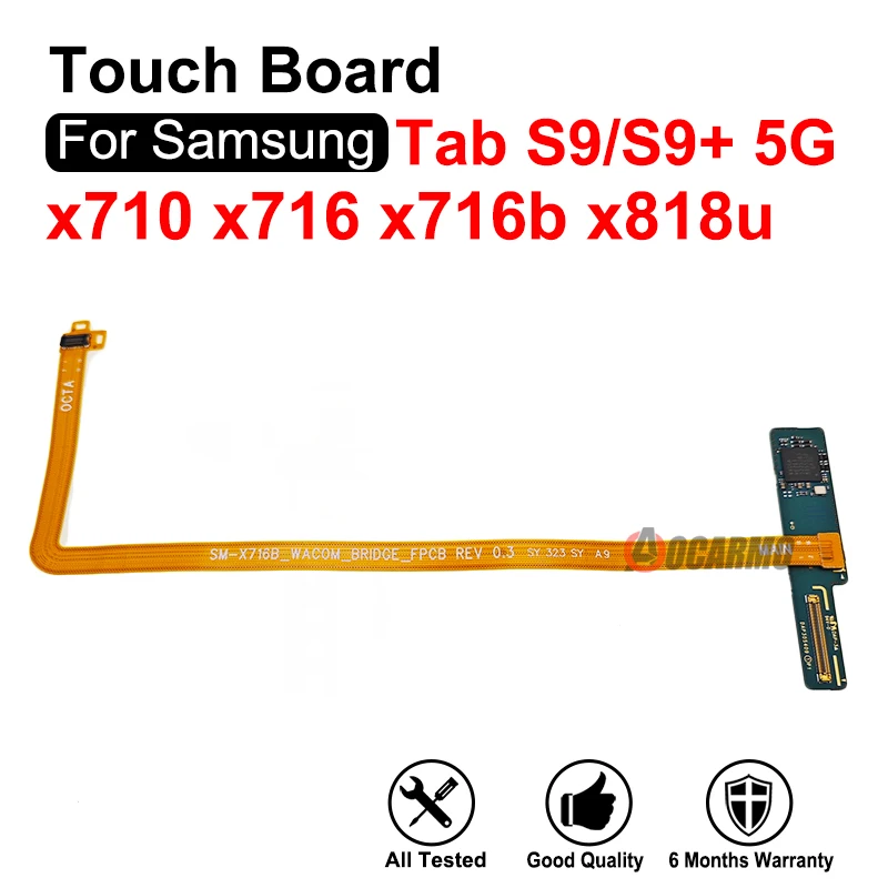 Touch Board Flex Cable Connection Touch Small Board Replacement Part For Samsung Galaxy Tab S9 SM-X716B X716 X710 Tab S9+ X818U