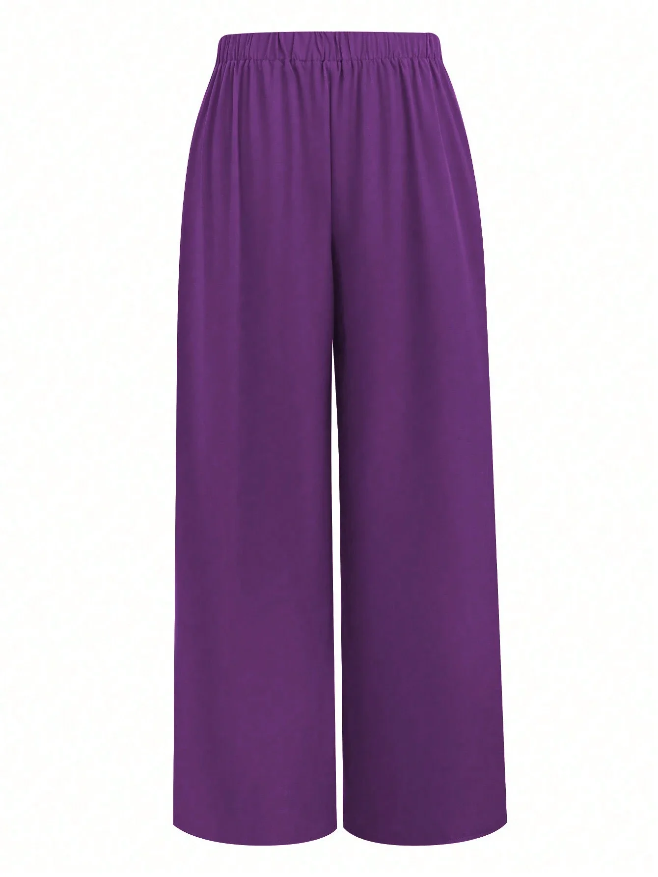 

Женские брюки больших размеров, однотонные, плиссированные, широкие, свободного кроя, повседневные