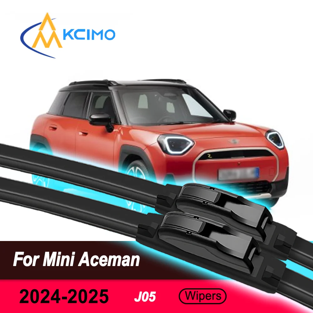 

2Pcs All - Weather Silent Wiper Blades for Mini Aceman J05 2024 - 2025 Front Windshield Durable Rubber Replacement Parts