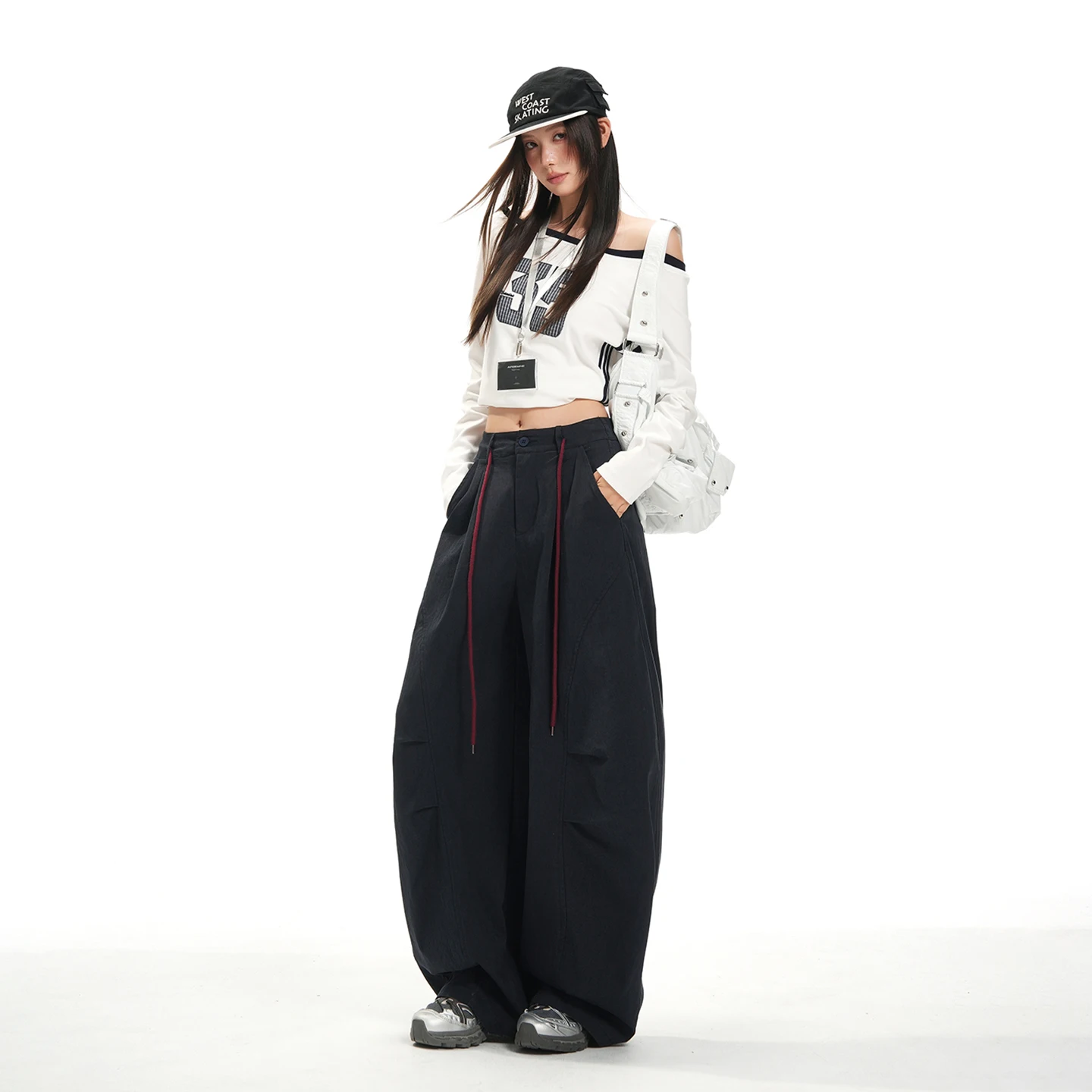 

Женские брюки, однотонные повседневные тонкие прямые широкие женские брюки, весна-осень 2024, одежда для женщин