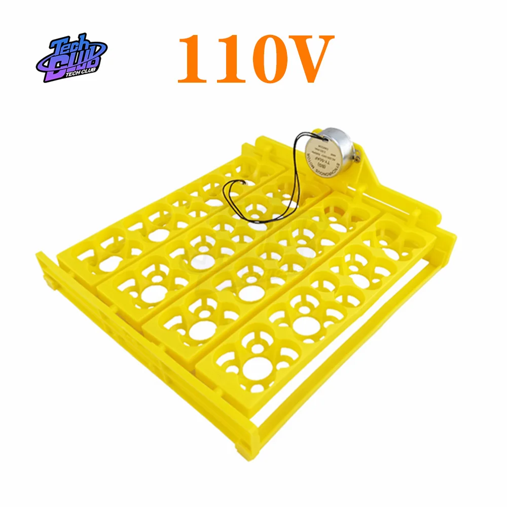 16 Plastic Egg Tray Incubator Automatic Turn Egg 76 Quail Eggs With Motor For Mini Brooder Incubator Pet Supply