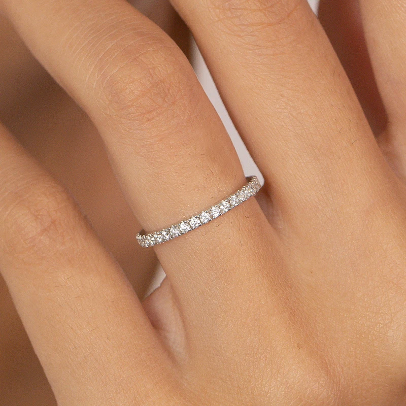 Women's 925 Sterling Silver Multi Color Zircon Stackable Ring, Gift