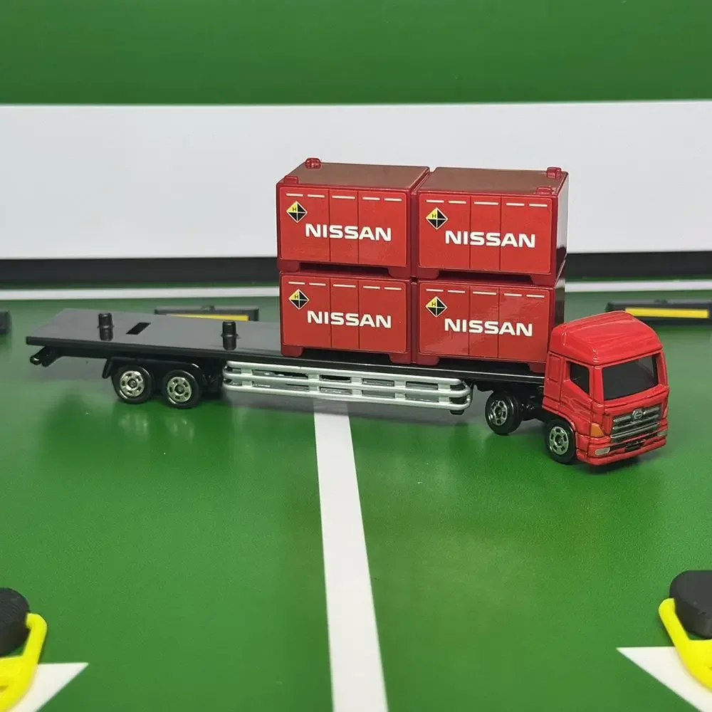 Takara Tomy Long Type Tomica No.144 Hino Profia Trailer/Nissan Container Alloy Toys Motor Vehicle Diecast Metal Model