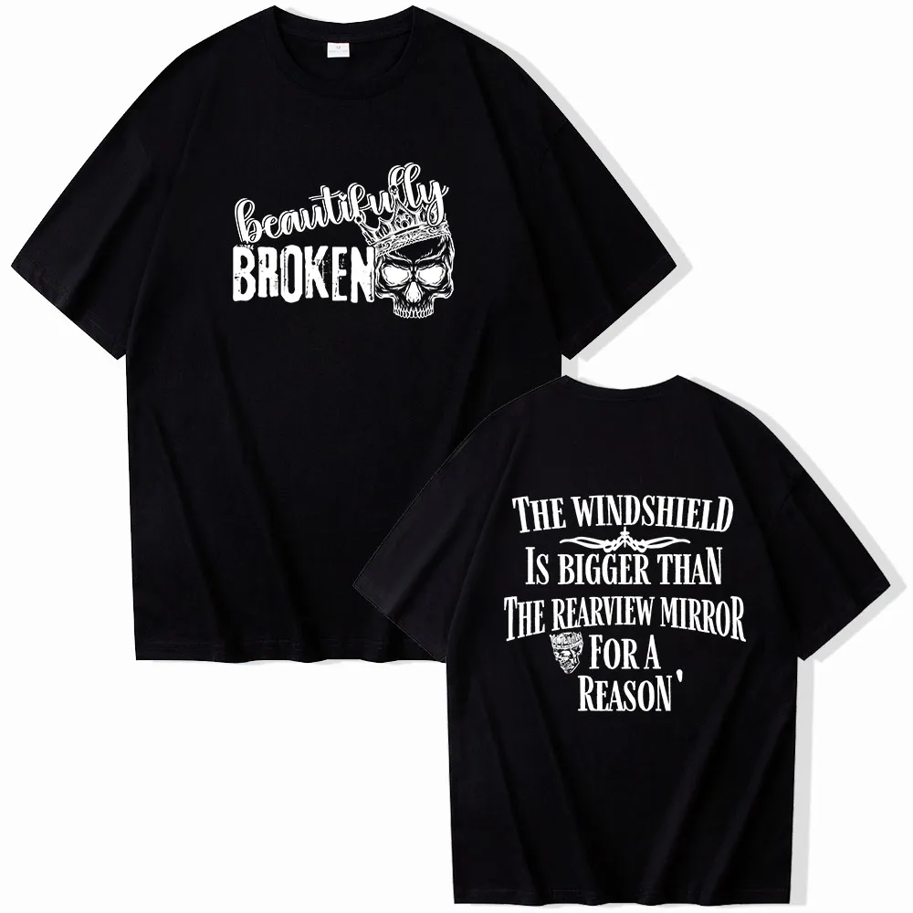 Jelly Roll Beautifully Broken Tour T-Shirts Unisex Harajuku O-Neck Short Sleeve Shirts Music Fan Commemorative Shirt