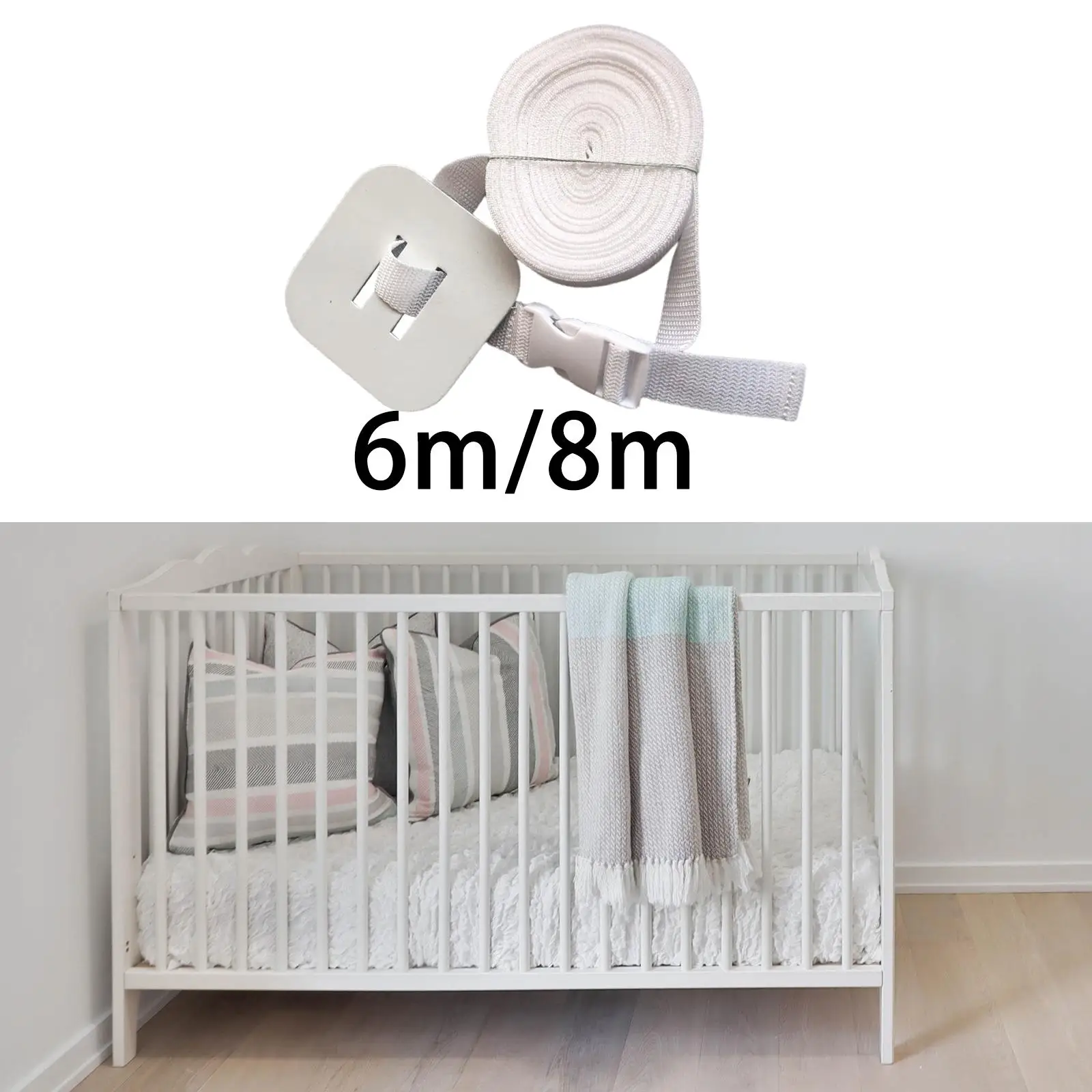 Bed Sheet Holder Elastic Grippers Clip Mattress Straps Anti Slide Belt for Neat Sheets and Crib Mattress Fit