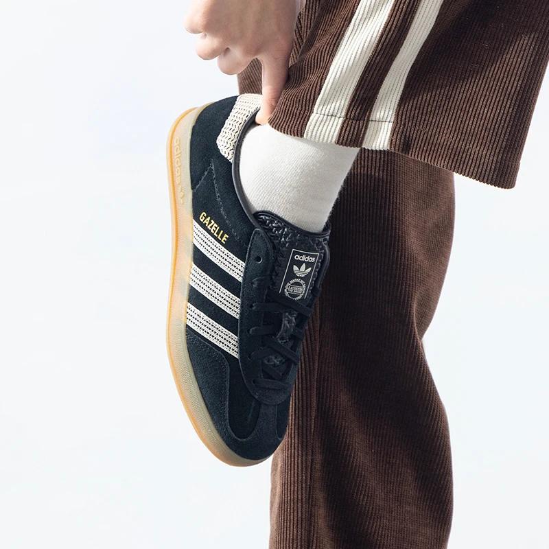 

Adidas Originals Gazelle Домашняя женская повседневная обувь Ретро низкие туфли с Т-образным носком Легкие удобные дышащие кроссовки Ji2755