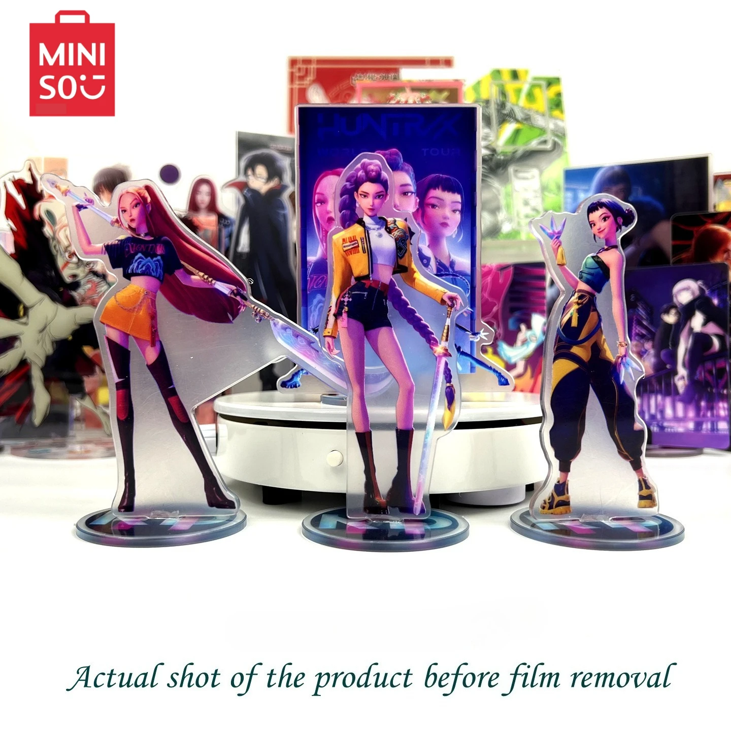 

K-Pop Demon Hunters Character Stand Model Group Hunters Rumi Ejia Audrey Figure Acrylic Display Stand Anime Decor Girl Gift