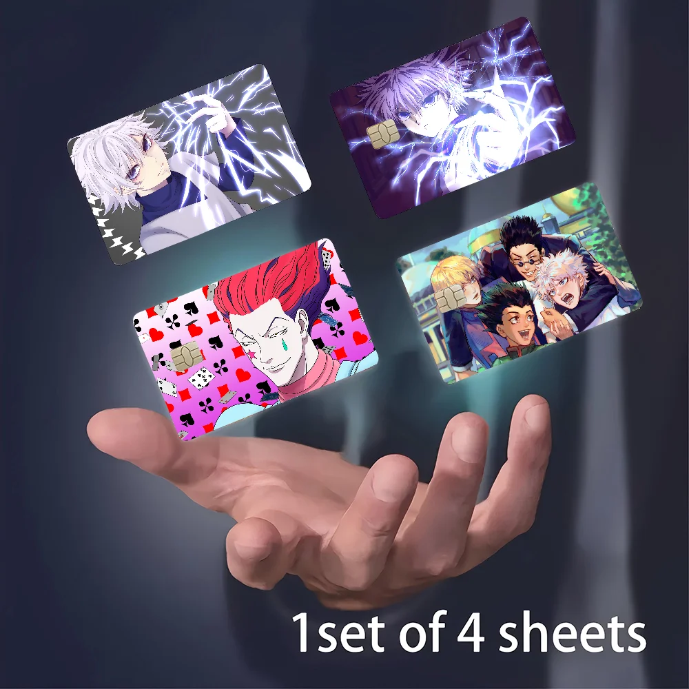 Anime Hunter X HunterAnime Spend Or Save Funny Shell On Off Ultradünn, kein Verblassen, Aufkleber-Hautabdeckungsfolie für Debit-Kreditkarten