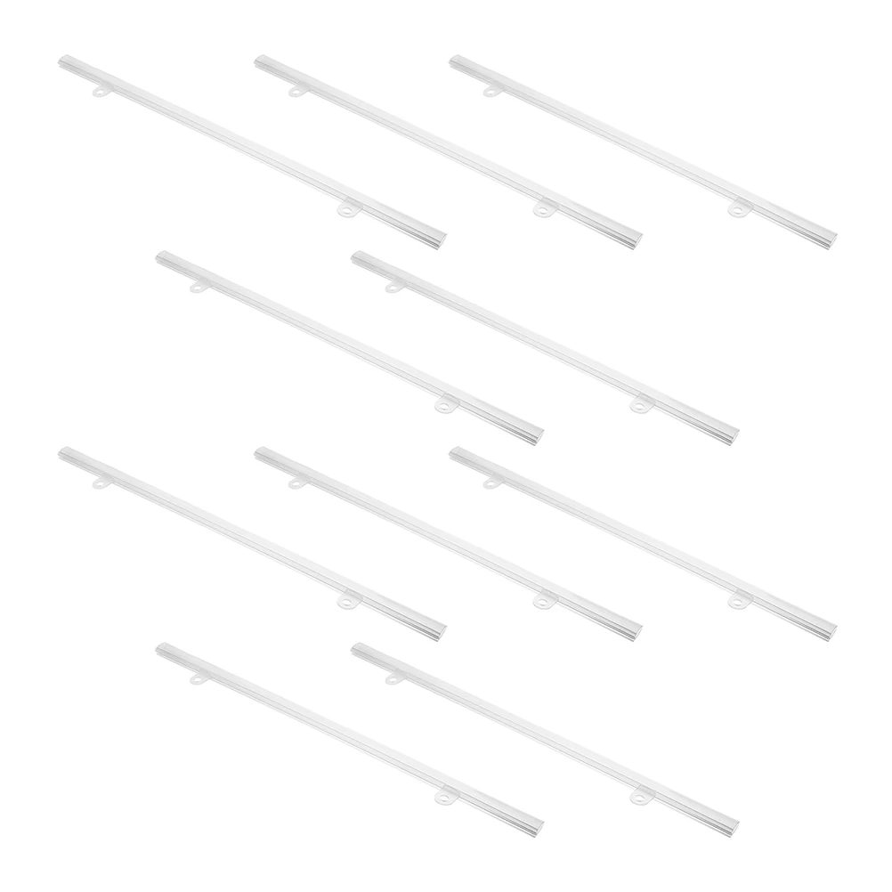 

10Pcs Poster Poles PVC Material Easy Hanging for Malls Supermarkets Advertising Display Holders Plastic Poster Frame