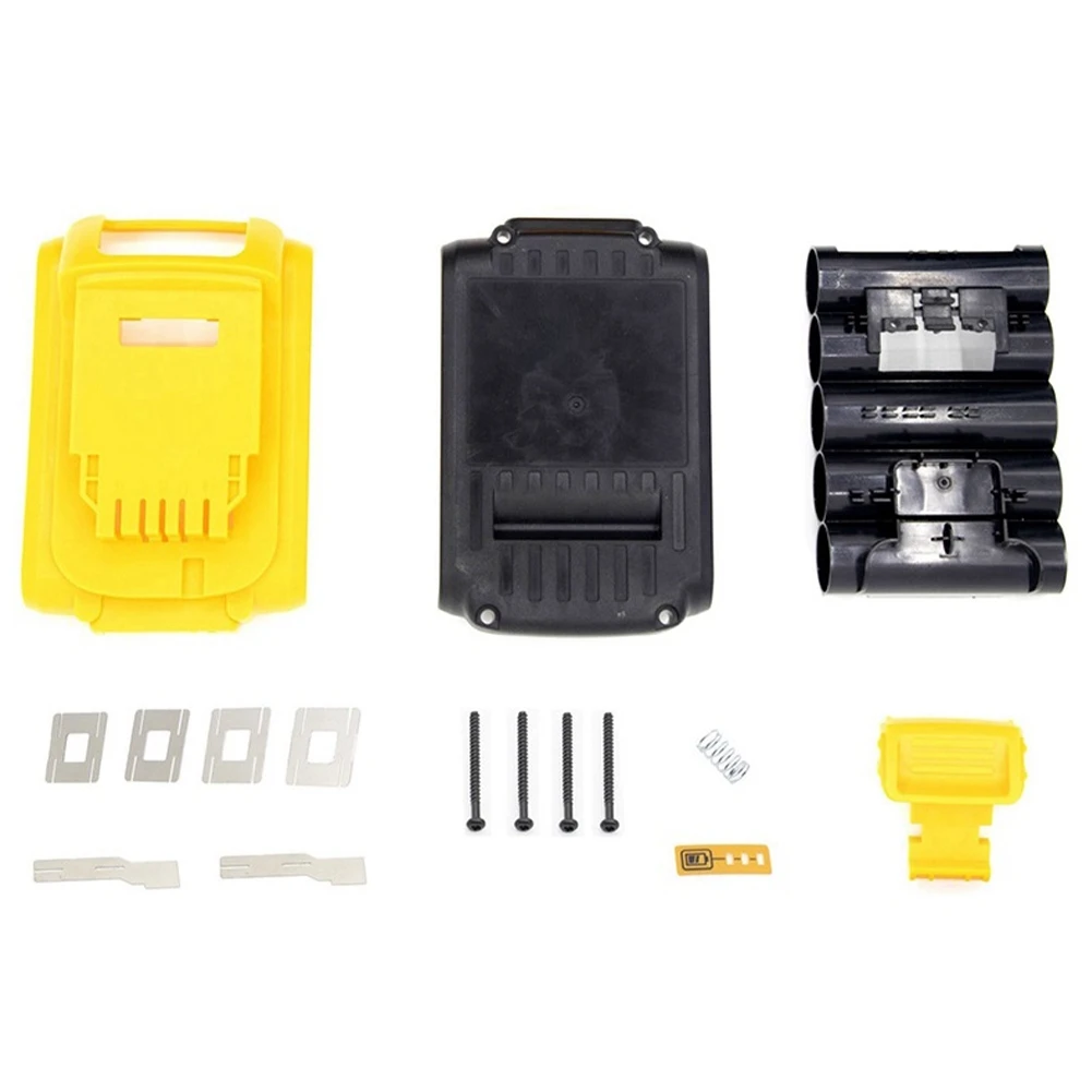 DCB200 Battery Plastic Case Kit for DeWalt DCB201 DCB203 DCB204 DCB200 18V 18650 Li-Ion Battery for 3A 4A 5A