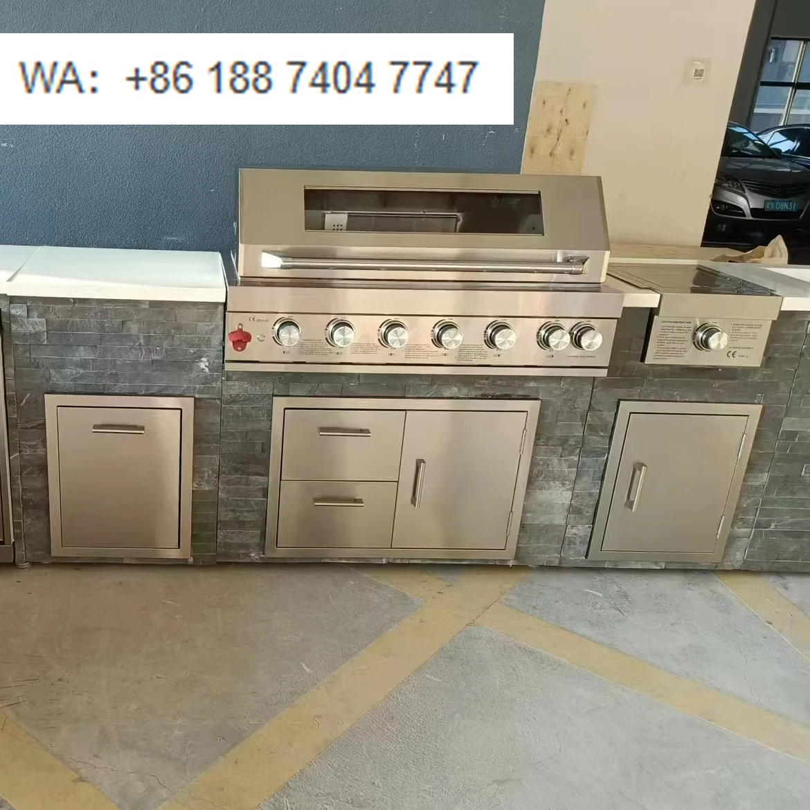 

Factory Direct Stainless Steel Cabinets 3D Drawings Culture Stone Whole Clad Backyard Cooking Gas Grill BBQ Grills