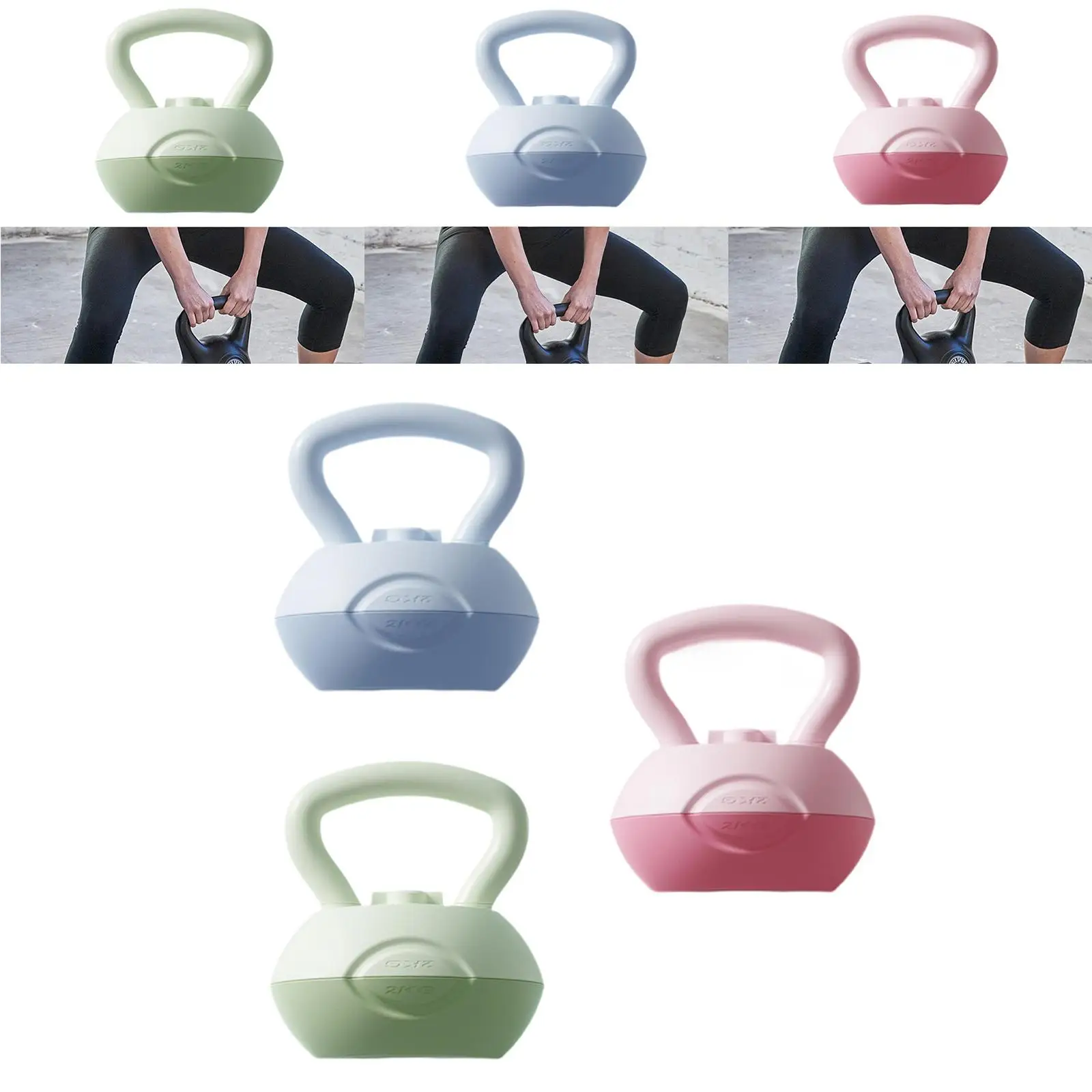 Kettlebell wypełniony wodą, sprzęt do ćwiczeń w domu, wszechstronne ćwiczenia ciała, kettlebell fitness