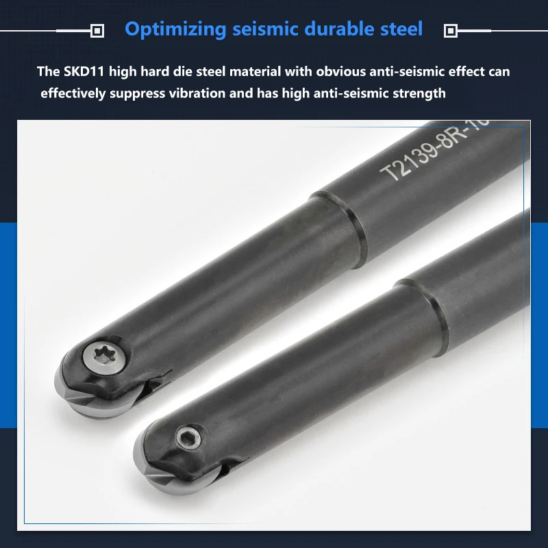 T2139 ball head precision milling cutter with semi-spherical shank R5 R6 R8 R10 R12.5 hardened and shock-resistant P3200 shank
