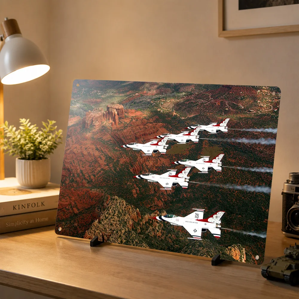 Jet Fighter Metal Poster Perfect Gift for Fans Lovers Customized Wall Art Metal Sign for Home and Decoration Gaming Office Decor