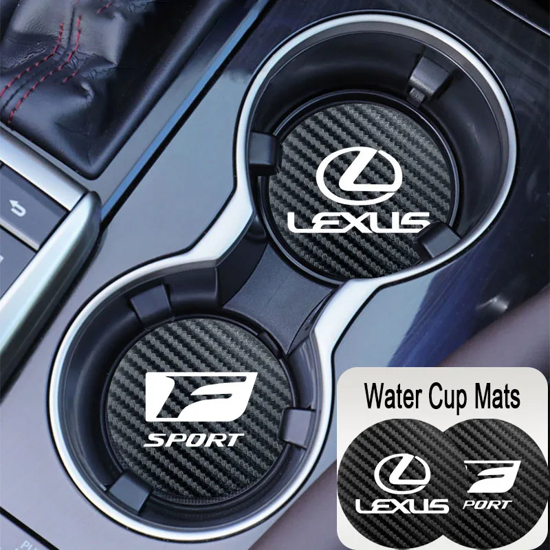 2 قطعة الوقايات السيارة كأس الماء الحصير منصات فتحة مقاومة للماء لكزس F SPORT LBX NX RX 350h 450h ES UX 300e GS GX IS LS LX CT LC RC
