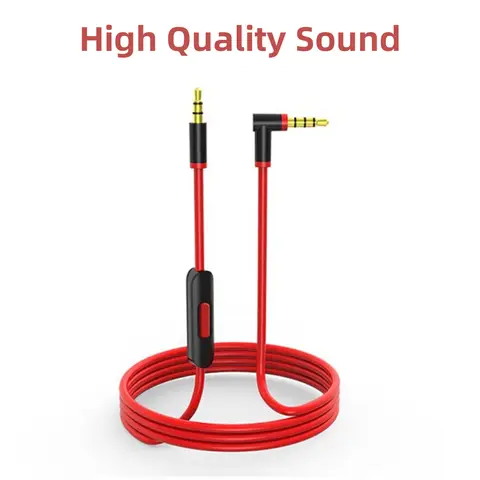 3.5mm Cable For Beats Studio 2.0 3.0 SOLO 2 3 HD Pro MIXR Microphone Headset High Quality 2 Plugs Extension Audio Cable 140cm