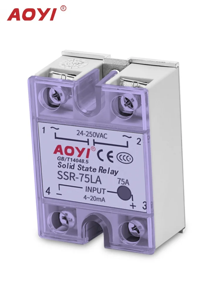 SSR-LA solid state relay 4-20MA voltage regulating module 10 -- 90A intelligent regulation complete specifications