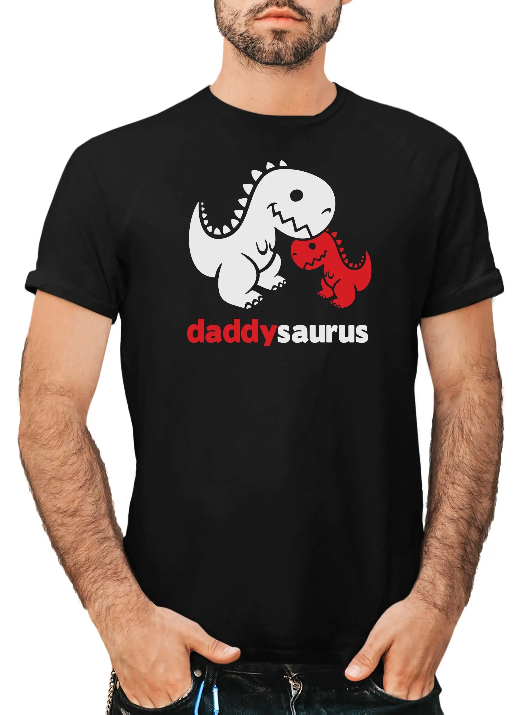 

CUTE DADDYSAURUS T Rex Shirt Dino Fun Fathers Day Dads PresenT