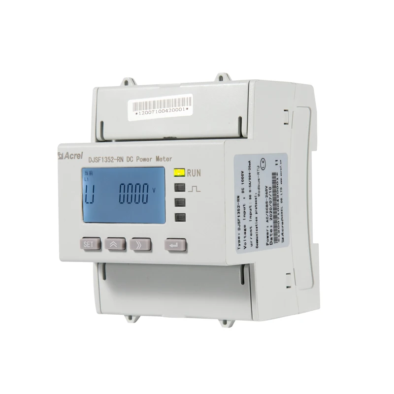 Acrel UL DJSF1352-RN DC Power Monitoring Energy Meter with Rs485 Modbus-RTU for Solar Pv Battery Charging plie