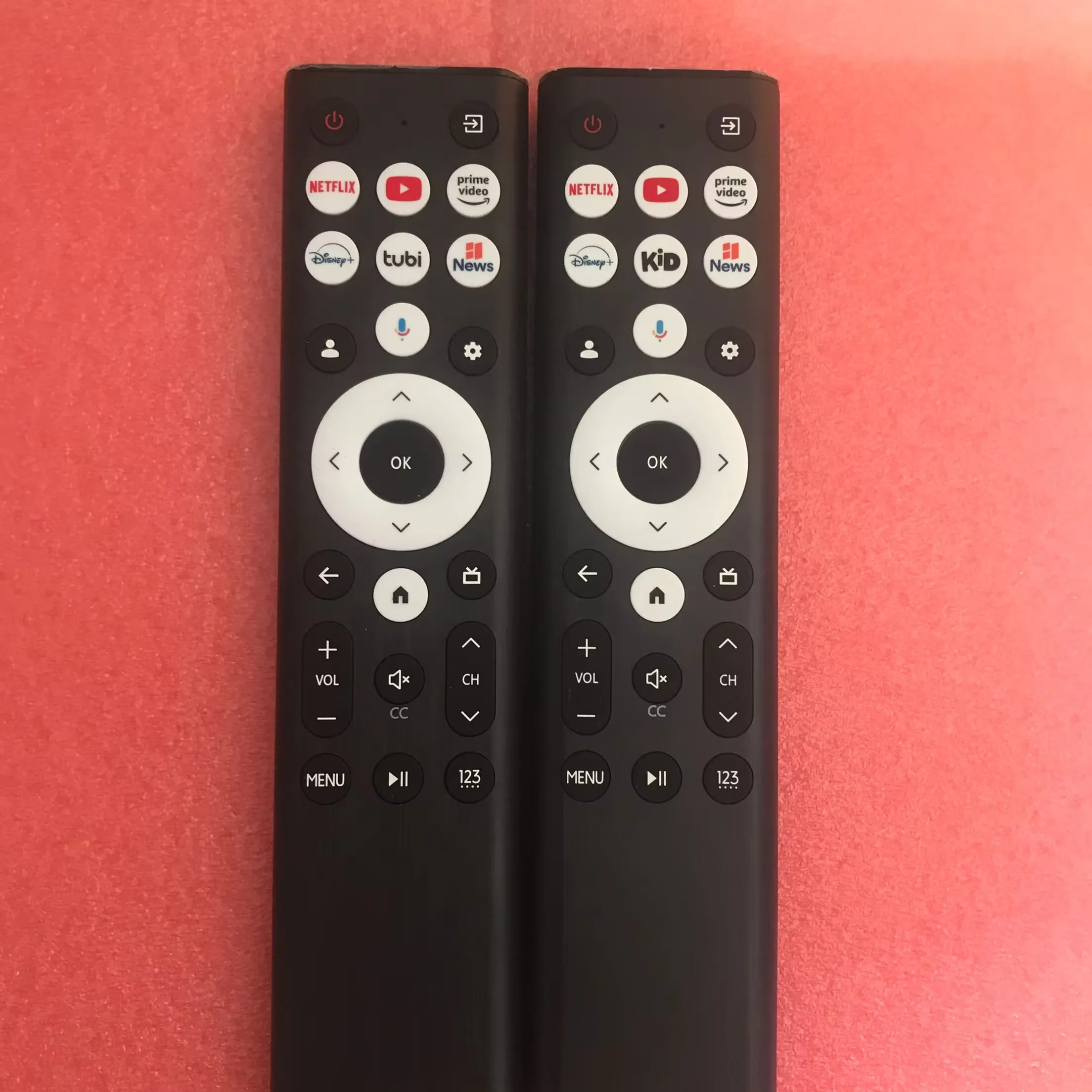 

Совершенно новые пульты дистанционного управления ERF6L80HL и ERF6B80HL совместимы с умными голосовыми телевизорами Hisense.