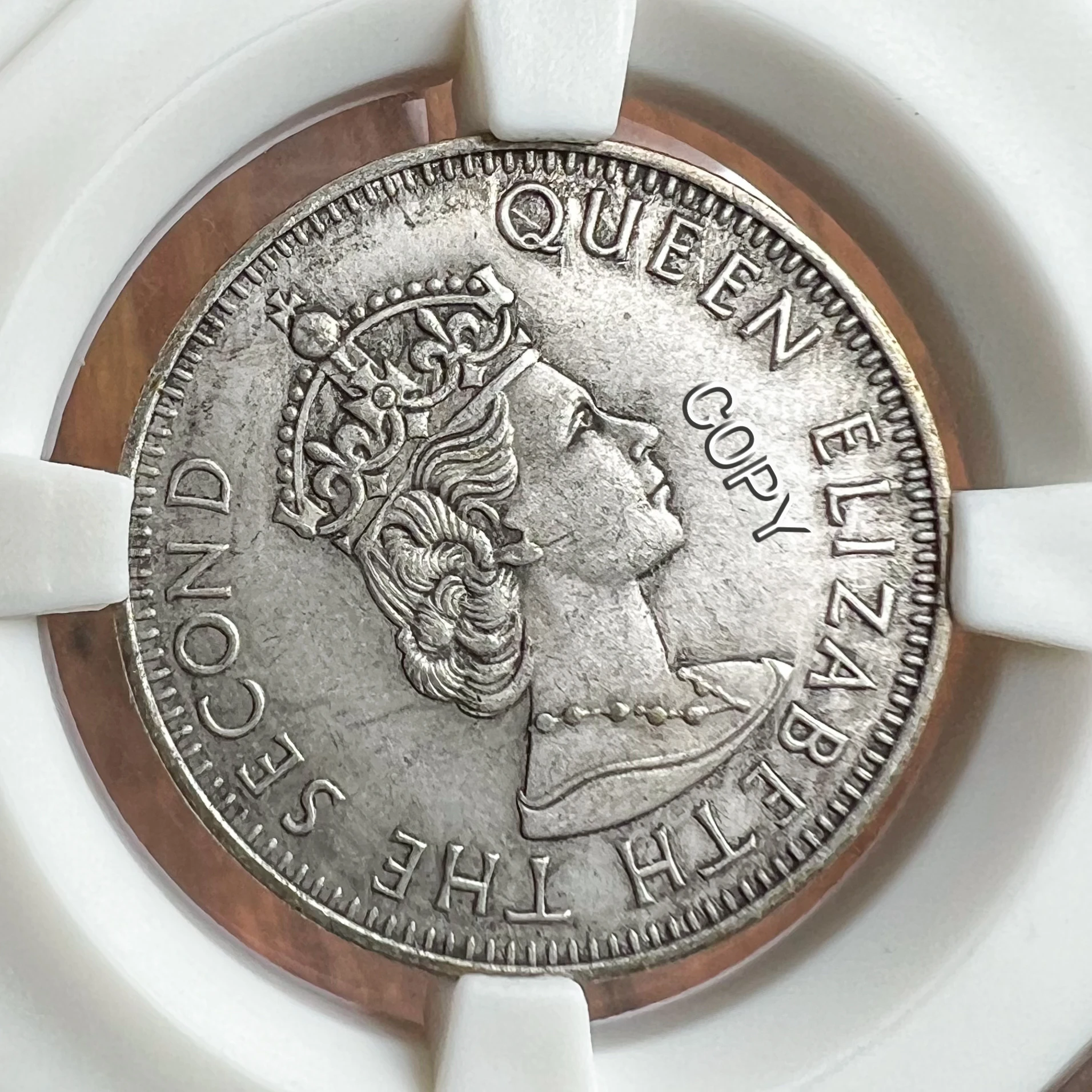 America Elizabeth II 1965 silver Commemorative coins Queen Egipto lucky metal Copy coins