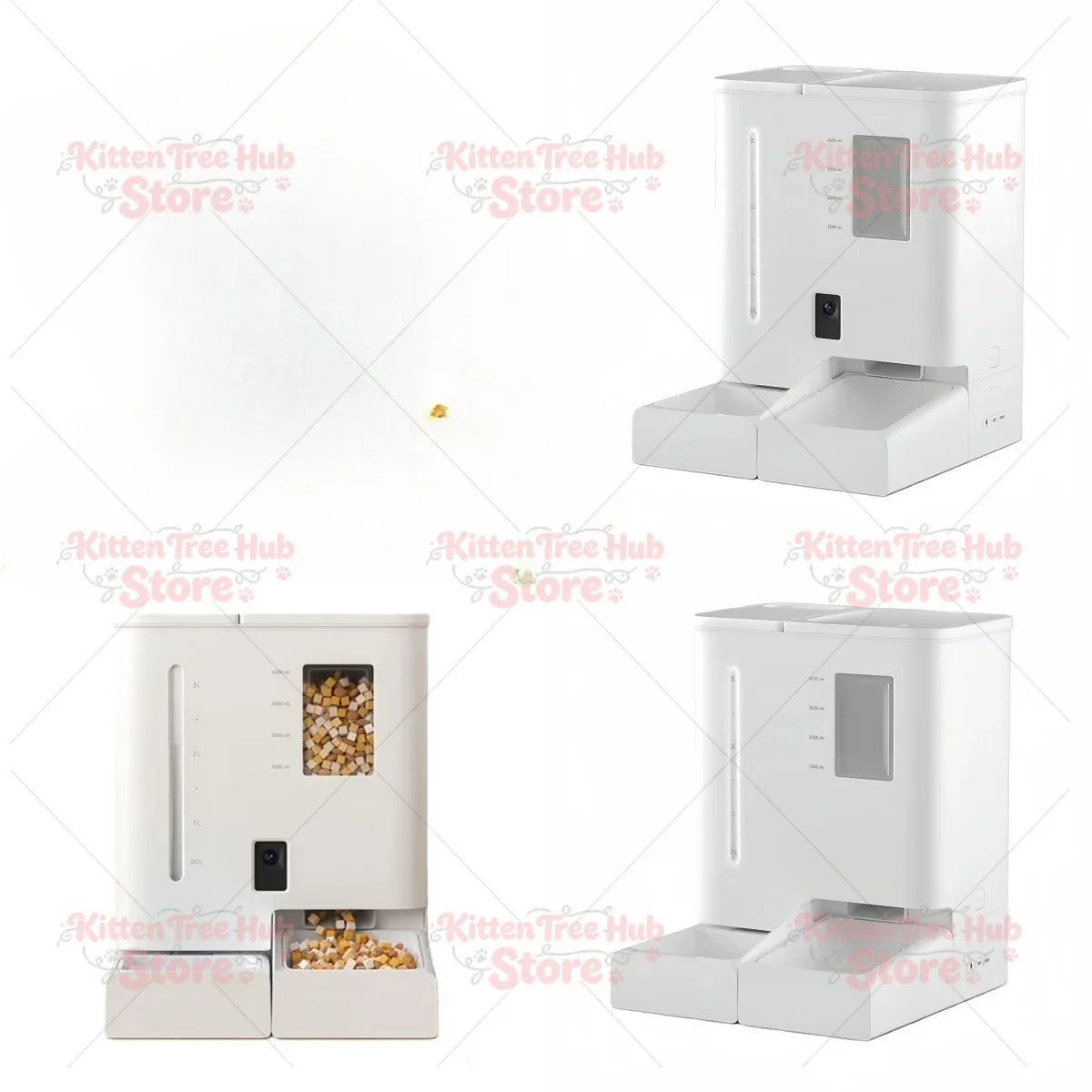 2-in-1 Portable Automatic Pet Feeder 5L Feeder + 4L Water Dispenser HD Camera Smart Pet Feeder APP Remote Control for Cats Dogs