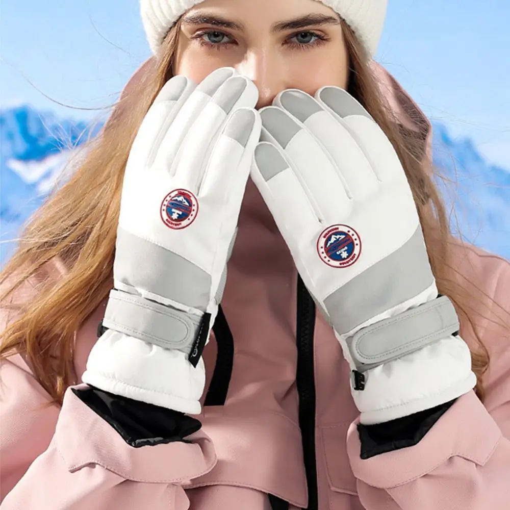 Durable Winter Warm Snow Gloves Non-slip Touch Screen Riding Gloves Waterproof Ski Gloves Outdoor