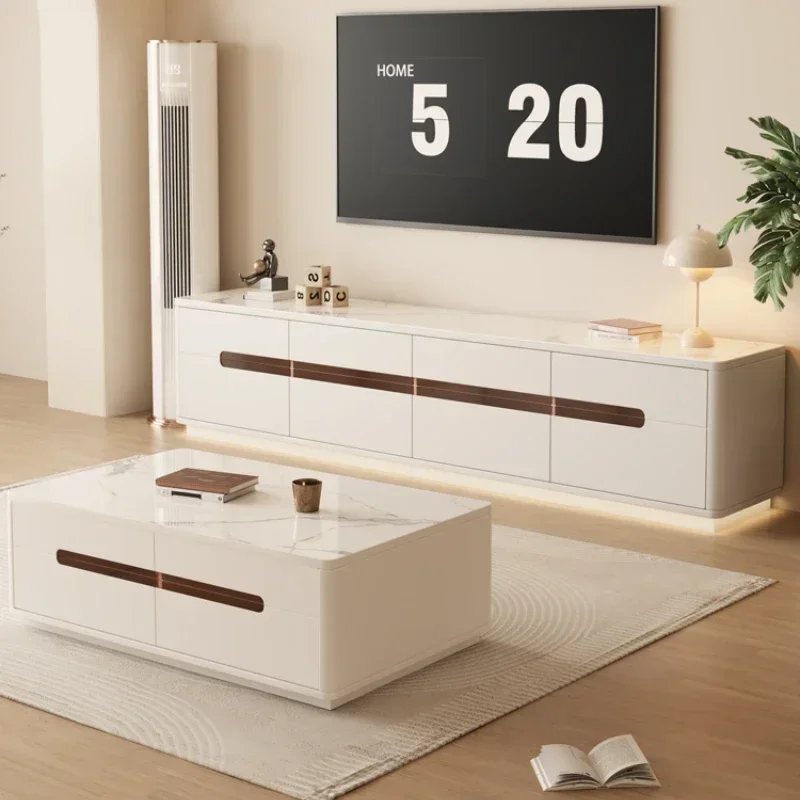 

Легкий роскошный напольный шкаф для телевизора, современная гостиная, скандинавский шкаф с выдвижным ящиком для хранения, стоячая мебель для телевизора Meuble, мебель для телевизора