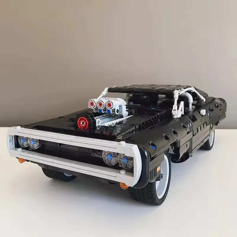 

Racing Car Building Blocks Model Classic Movie Famous Vehicle Assembly Bricks Toys Gifts for Boys Collection & Display
