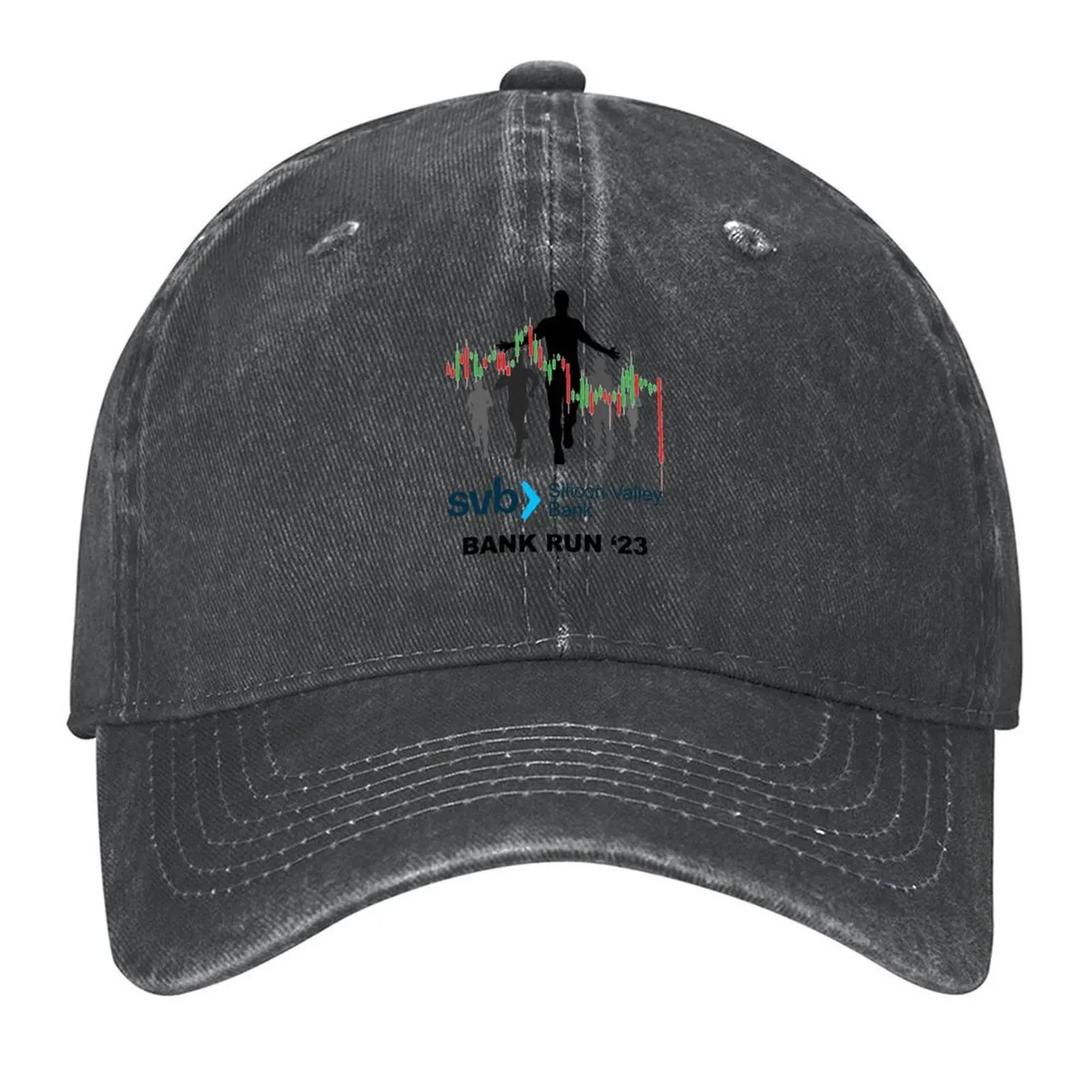

Svb Silicon Valley Bank Run ′23 Baseball Cap tea Hat Brand Man cap Hat men birthday Ladies Men's